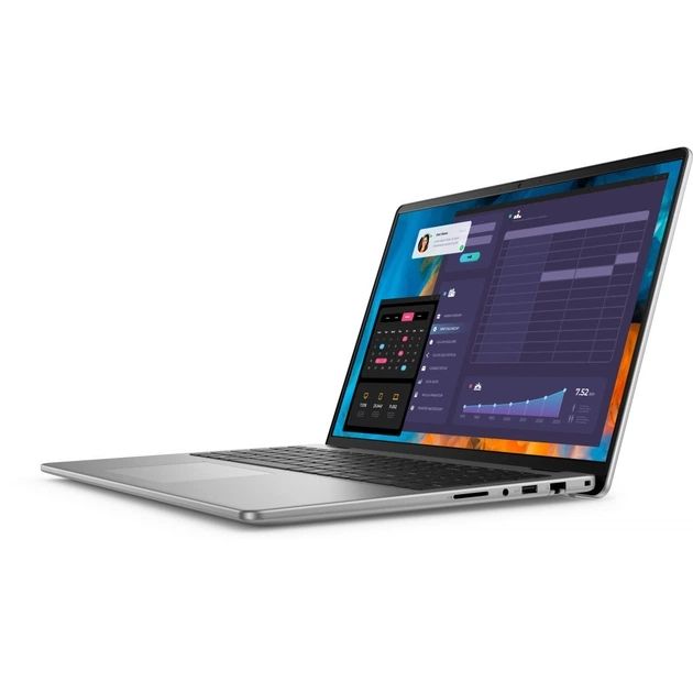 Laptop Dell Pro 14 Essential PV14250, 14 inch 1920 x 1200, Intel Core 7 150U (10 C / 12 T, 1.8 GHz - 5.4 GHz, 12 MB cache, 55 W), 16 GB DDR5, 1 TB SSD, Intel Graphics, Windows 11 Pro, Tastatura US, Platinum Silver