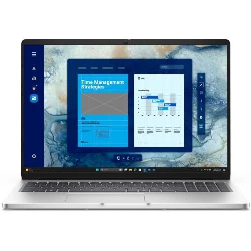 Laptop Dell Pro 16 PC16250, 16 inch 1920 x 1200, Intel Core ultra 7 255U (12 C / 14 T, 2.4 GHz - 5.2 GHz, 12 MB cache, 15 W), 16 GB DDR5, 1 TB SSD, Intel Graphics, Windows 11 Pro, Tastatura US, Argintiu