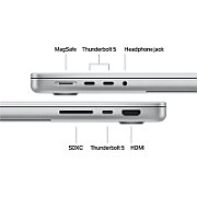 Laptop Apple MacBook Pro 14 Z1MH0015J, 14.2 inch 3024 x 1964, Apple M5 Pro 18-core (18 C / 18 T, N/A - N/A, N/A cache, N/A), 24 GB LPDDR5X, 1 TB SSD, Apple M5 Pro 20-Core GPU, Mac OS, Tastatura English, Silver