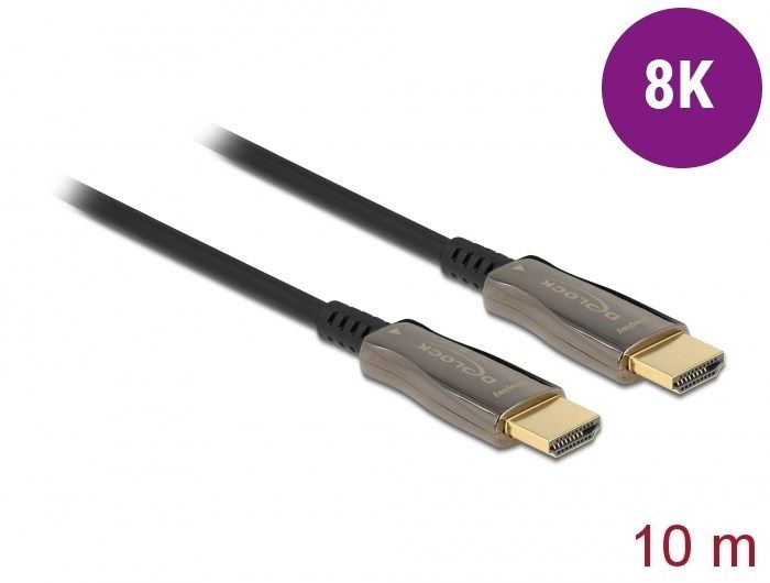 DELOCK Aktives Optisches Kabel HDMI 8K 60Hz 10m