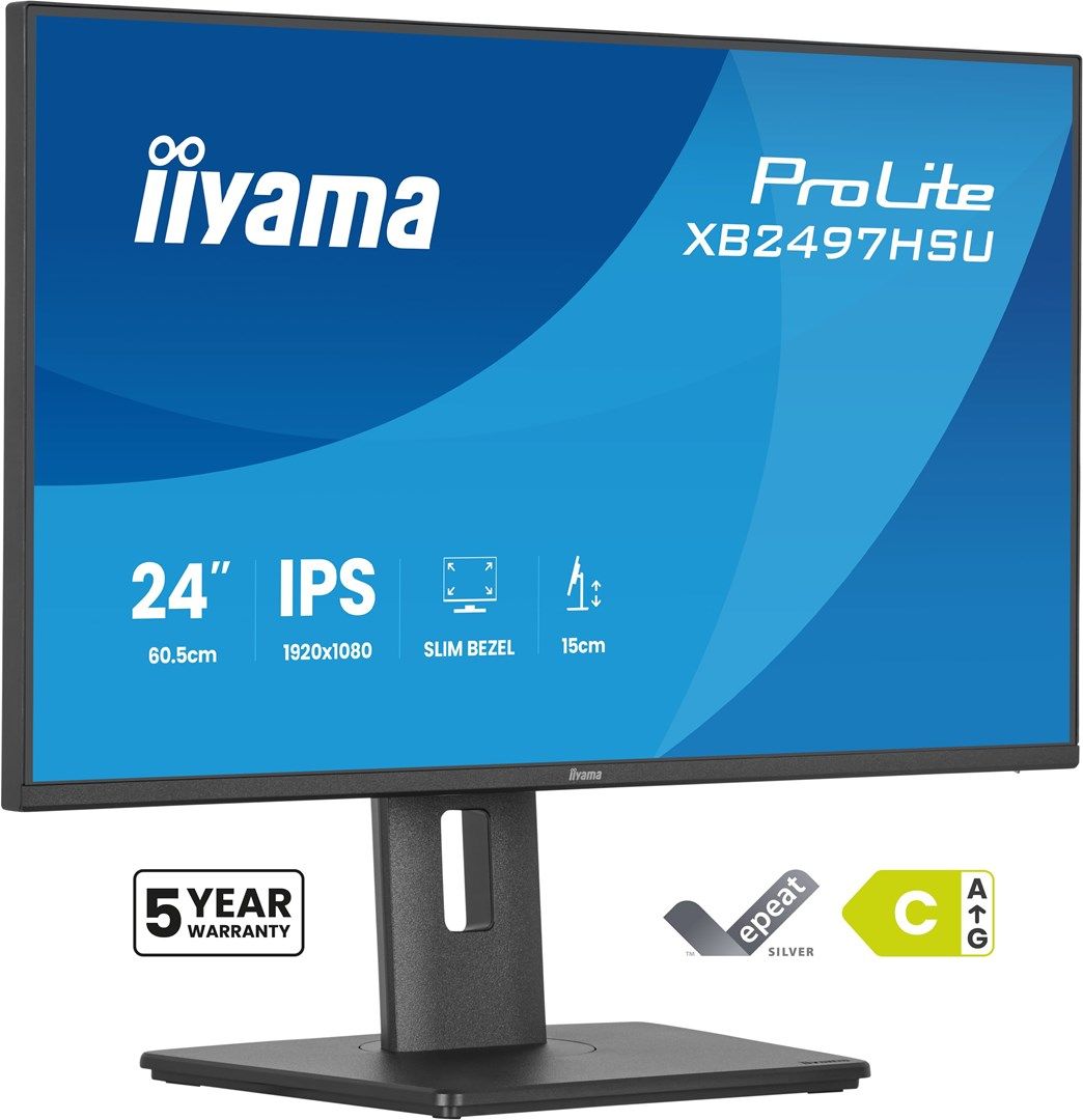 IIYAMA 60.5cm (24 )   XB2497HSU-B1   16:10 HDMI+DP+2xUSB-C