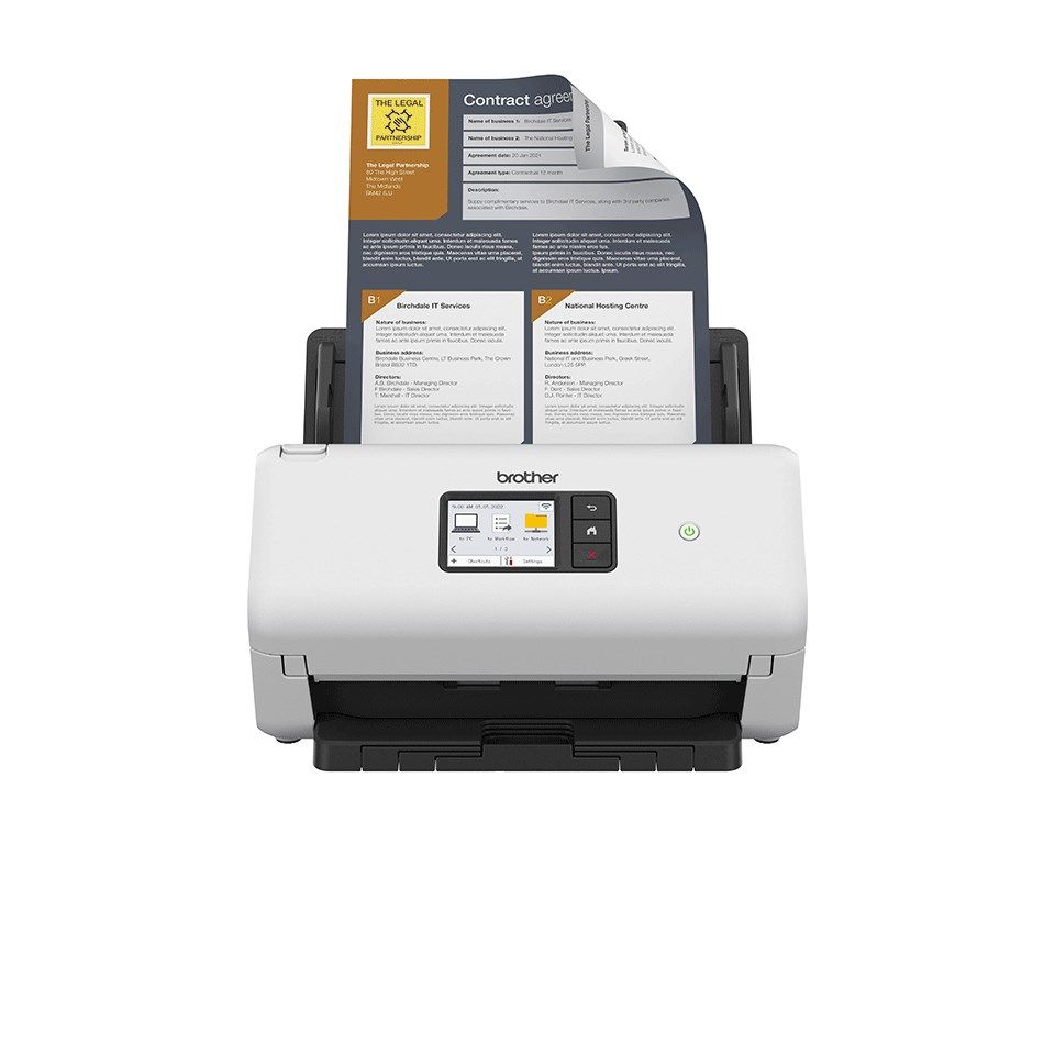 Scanner Brother ADS-4550W Duplex-Dokumentenscanner WiFi
