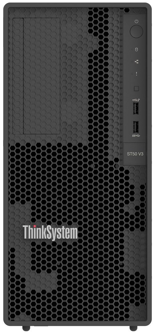 Server Lenovo ThinkSystem ST50 V3, Tower, Intel Xeon 6315P (4 C / 4 T, 2.80 GHz - 4.70 GHz, 12 MB cache, 55 W), 16 GB DDR5 ECC, 3 x LFF, 500 W