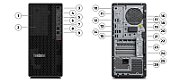Desktop PC Lenovo ThinkStation P2 Tower G2, Intel 265K (20 C / 20 T, 3.3 GHz - 5.5 GHz, 30 MB cache, 250 W), 64 GB RAM, 1 TB SSD, Intel Graphics, Windows 11 Pro