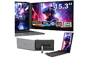 Portable monitor Blackview SCM8 Single Screen 15.3inch 1920x1200 16:9 LCD 60Hz IPS 178 USB-C 3.1x3  352.2x237.43x15.9mm Grey Black