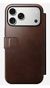NOMAD Modern Leather Folio - skórzane etui do iPhone 17 Pro Max kompatybilne z MagSafe  skóra Horween (rustic brown) [go]