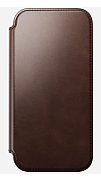 NOMAD Modern Leather Folio - skórzane etui do iPhone 17 Pro Max kompatybilne z MagSafe  skóra Horween (rustic brown) [go]