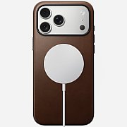 NOMAD Modern Leather Case - skórzane etui do iPhone 17 Pro Max kompatybilne z MagSafe  skóra Horween (rustic brown) [go]
