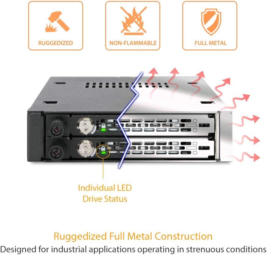 We-Ra. IcyDock 2x6.3cm SATAI-III/SAS HDD&SSD