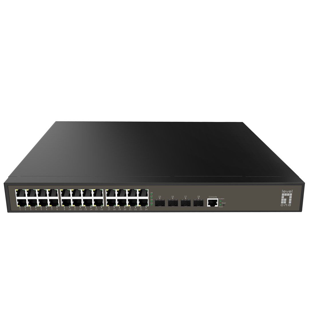Managed Switch LevelOne GB/L2+ 28-port 19