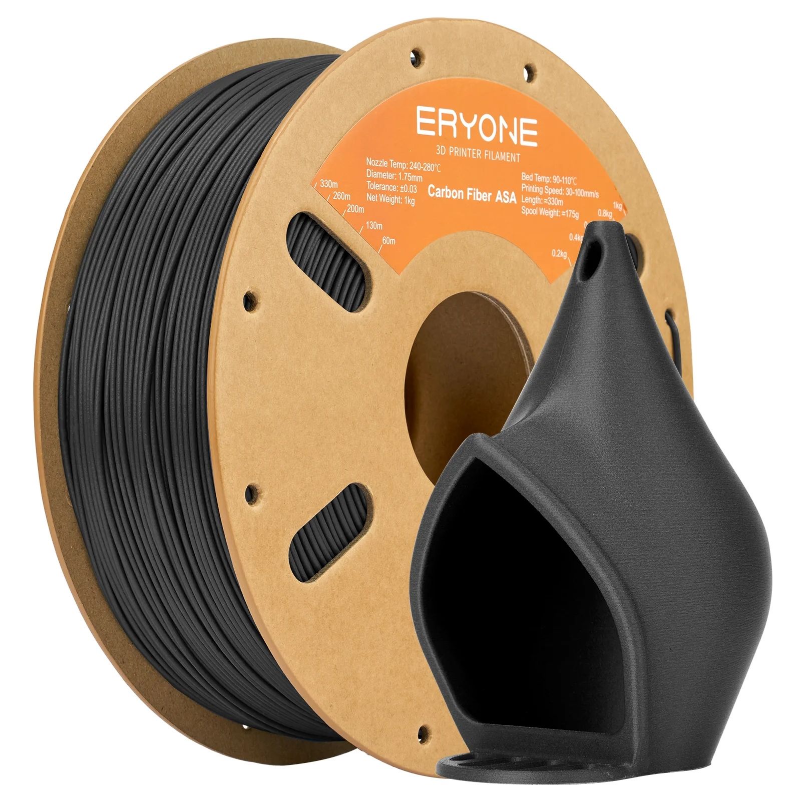 FILAMENT Spacer pt. imprimanta 3D - PLA, 1.75mm diamentru, 1Kg / bobina, aprox. 330m, topire 195-225 grC, grey,  SPPF-3DP-PLA1.75-01-GR