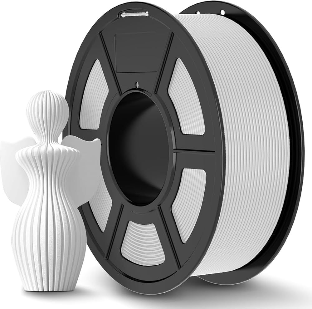 FILAMENT Spacer pt. imprimanta 3D - PLA, 1.75mm diamentru, 1Kg / bobina, aprox. 330m, topire 195-235 grC, white,  SPPF-3DP-PLA1.75-01-WH