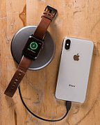 NOMAD Modern Band - skórzany pasek do Apple Watch 46mm/49mm  skóra Horween (rustic brown  black hardware)