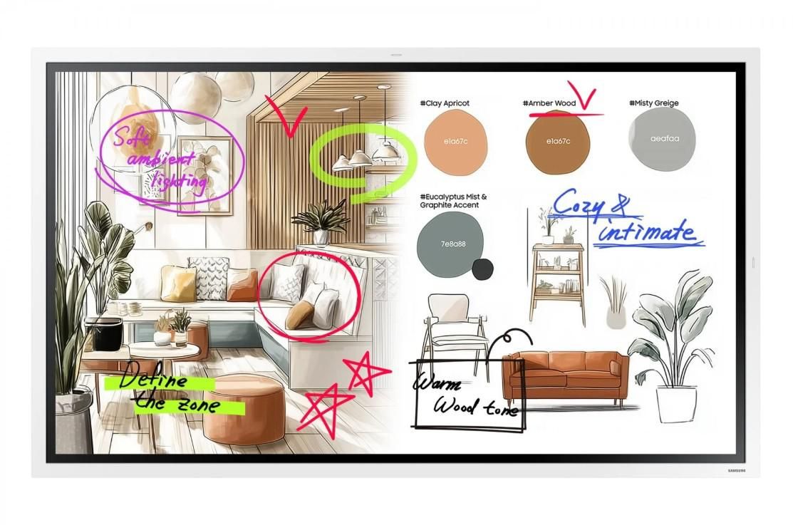 SAMSUNG FLIP 5 PRO WM55FX 55inch Tactile Infrared 20p UHD 3840x2160 16:9 350 without glass 16/7 from the mate