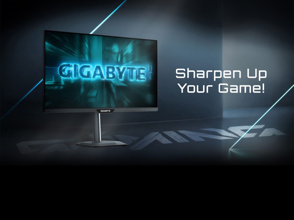 Monitor Gaming Gigabyte G27UP, 27 , Dual Mode UHD (3840x2160), 160Hz, FHD (1920x1080), 320Hz, IPS, 1ms GtG, HDR10, Flicker-Free, G-Sync Compatible, Night Vision, Low Blue Light, AMD FreeSync Premium, Smart OD, 2xHDMI 2.1, DP 1.4, USB Type-C, Pivot, Negru