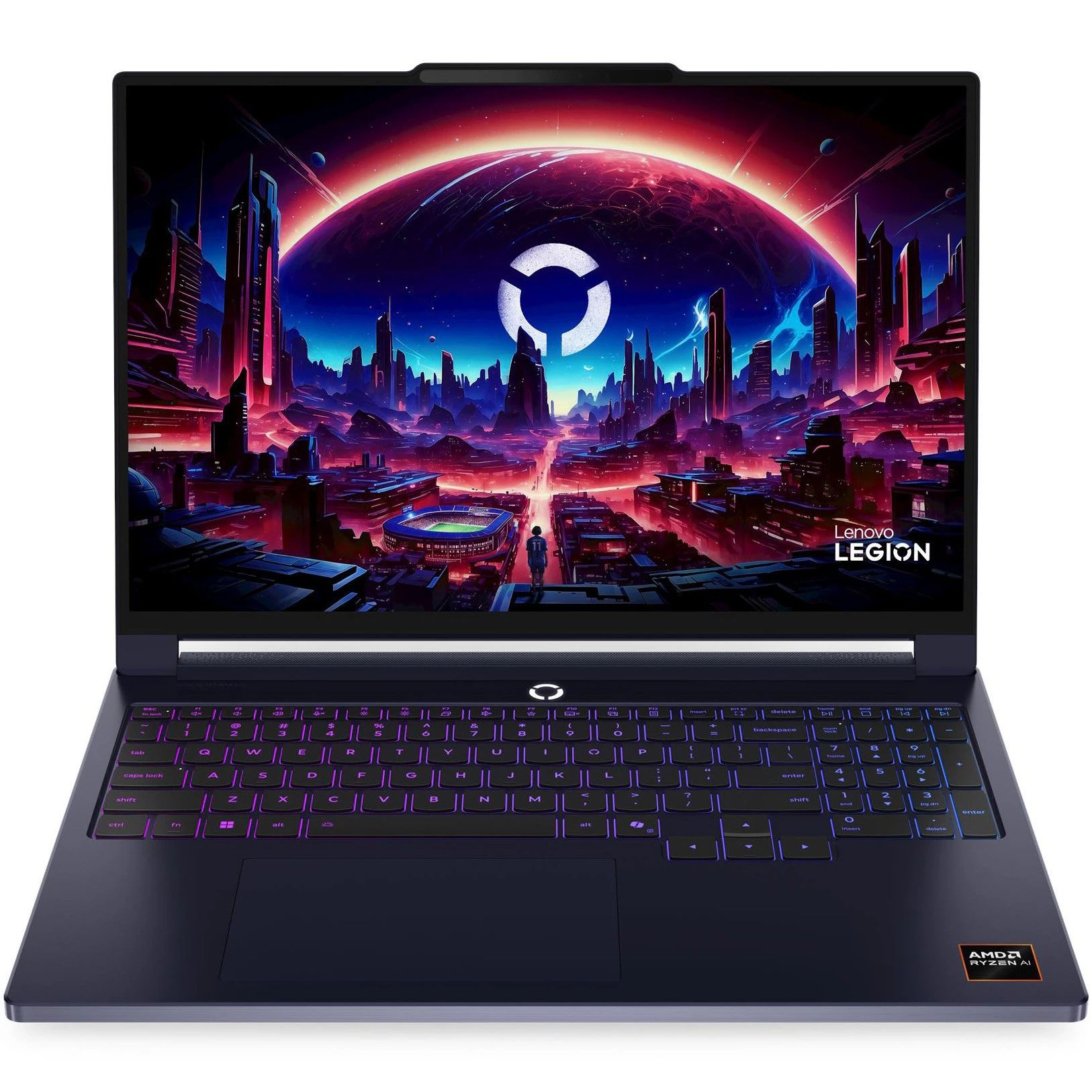 Laptop Lenovo Legion 7 16AGP11 83Q80010RM, 16 inch 2560 x 1600, AMD Ryzen AI 7 450 (8 C / 16 T, 2.0 GHz - 5.1 GHz, N/A cache, 45 W), 32 GB LPDDR5x, 1 TB SSD, Nvidia RTX 5060, Free DOS, Tastatura English, Gri