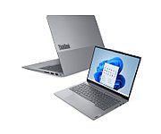 Laptop Lenovo ThinkBook 14 G8 IAL 21SJ007EBM, 14 inch 1920 x 1200, Intel Core ultra 7 255H (16 C / 26 T, 2.5 GHz - 5.1 GHz, 24 MB cache, 28 W), 16 GB DDR5, 512 GB SSD, Intel Graphics, Fara sistem de operare, Tastatura English, Gri