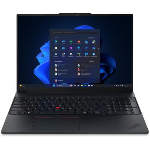 Laptop Lenovo ThinkPad E16 G3 21ST004ACK, 16 inch 1920 x 1200, AMD Ryzen 7 250 (8 C / 16 T, 3.30 GHz - 4.5 GHz, 16 MB cache, 15 W), 32 GB DDR5, 1 TB SSD, AMD AMD Radeon Graphics, Windows 11 Home, Tastatura Czech / Slovak, Negru