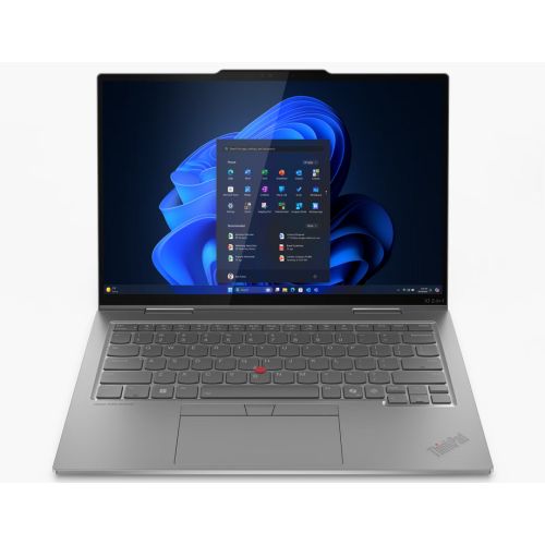 Laptop Lenovo ThinkPad X1 2-in-1 Gen 10 Aura Edition 21Q0006VHV, 14 inch 2880 x 1800 Touchscreen, Intel Core ultra 7 255U (12 C / 14 T, 1.7 GHz - 4.8 GHz, 12 MB Intel Smart Cache cache, 15 W), 32 GB LPDDR5x, 1 TB SSD, Intel Intel Arc Graphics, Windows 11 Pro, Tastatura US, Gri