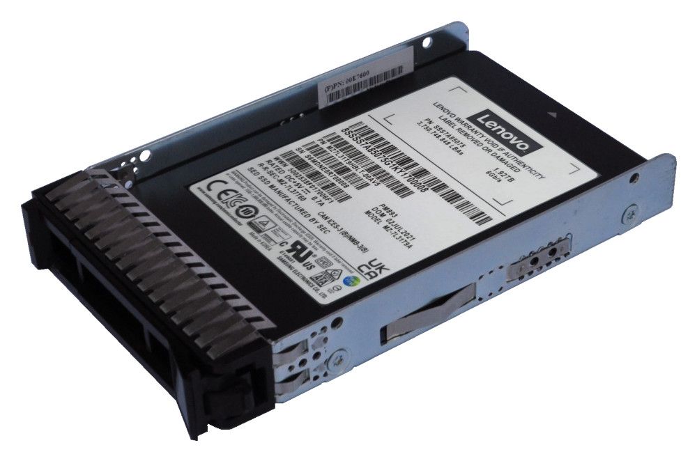 SSD server Lenovo 4XB7B09650 (Lenovo) 480 GB, M.2 2280, PCIe 4.0 NVMe, TLC, 1.0 DWPD, Unavailable
