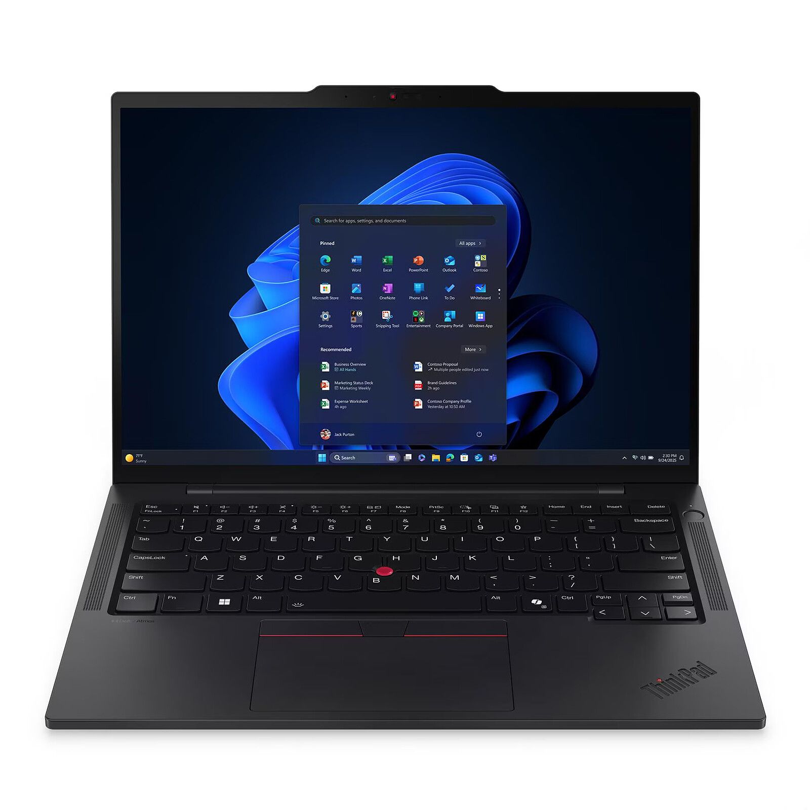Laptop Lenovo ThinkPad T14s Gen 6 21R10032FR, 14 inch 1920 x 1200, Intel Core ultra 7 255U (12 C / 14 T, 2.4 GHz - 5.20 GHz, 12 MB cache, 57 W), 16 GB LPDDR5X, 512 GB SSD, Intel Graphics, Windows 11 Pro, Tastatura US, Negru