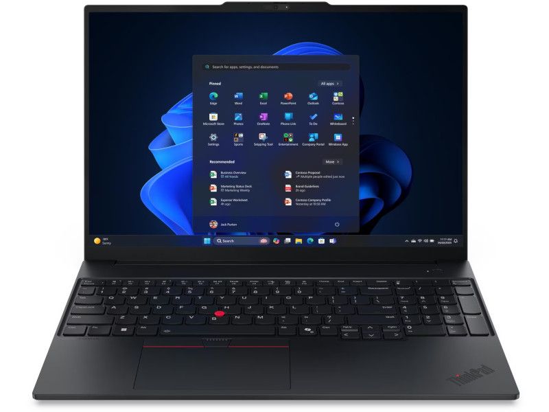 Laptop Lenovo ThinkPad E16 Gen 3 21ST0052HV, 16 inch 1920 x 1200, AMD Ryzen 7 250 (8 C / 16 T, 3.3 GHZ - 5.1 GHz, N/A cache, N/A), 32 GB DDR5, 1 TB SSD, AMD Radeon Graphics, Fara sistem de operare, Tastatura Hungarian, Negru