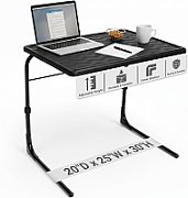 Desk/table with adjustable height Unique LAPTOP DESK black