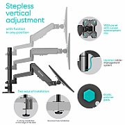 MONITOR ACC DESK MOUNT/13-32  BLACK G140-B ONKRON