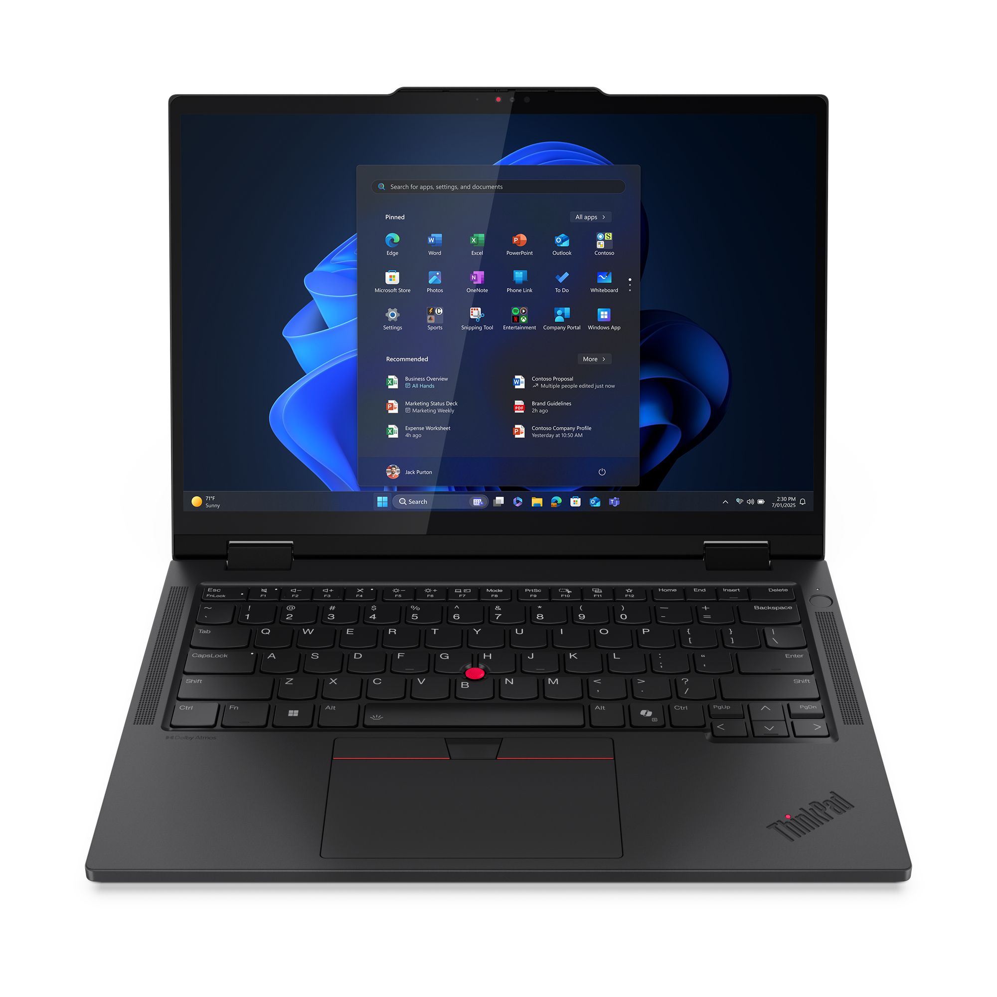 Laptop Lenovo ThinkPad T14s 2-in-1 Gen 1 21R3005MGE, 14 inch 1920 x 1200 Touchscreen, Intel Core Ultra 7 - 255U (10 C / 12 T, 1.4 GHz - 4.8 GHz, 12 MB cache, 15 W), 32 GB LPDDR5x, 1 TB SSD, Intel Intel Graphics, Windows 11 Pro, Tastatura US International, Negru
