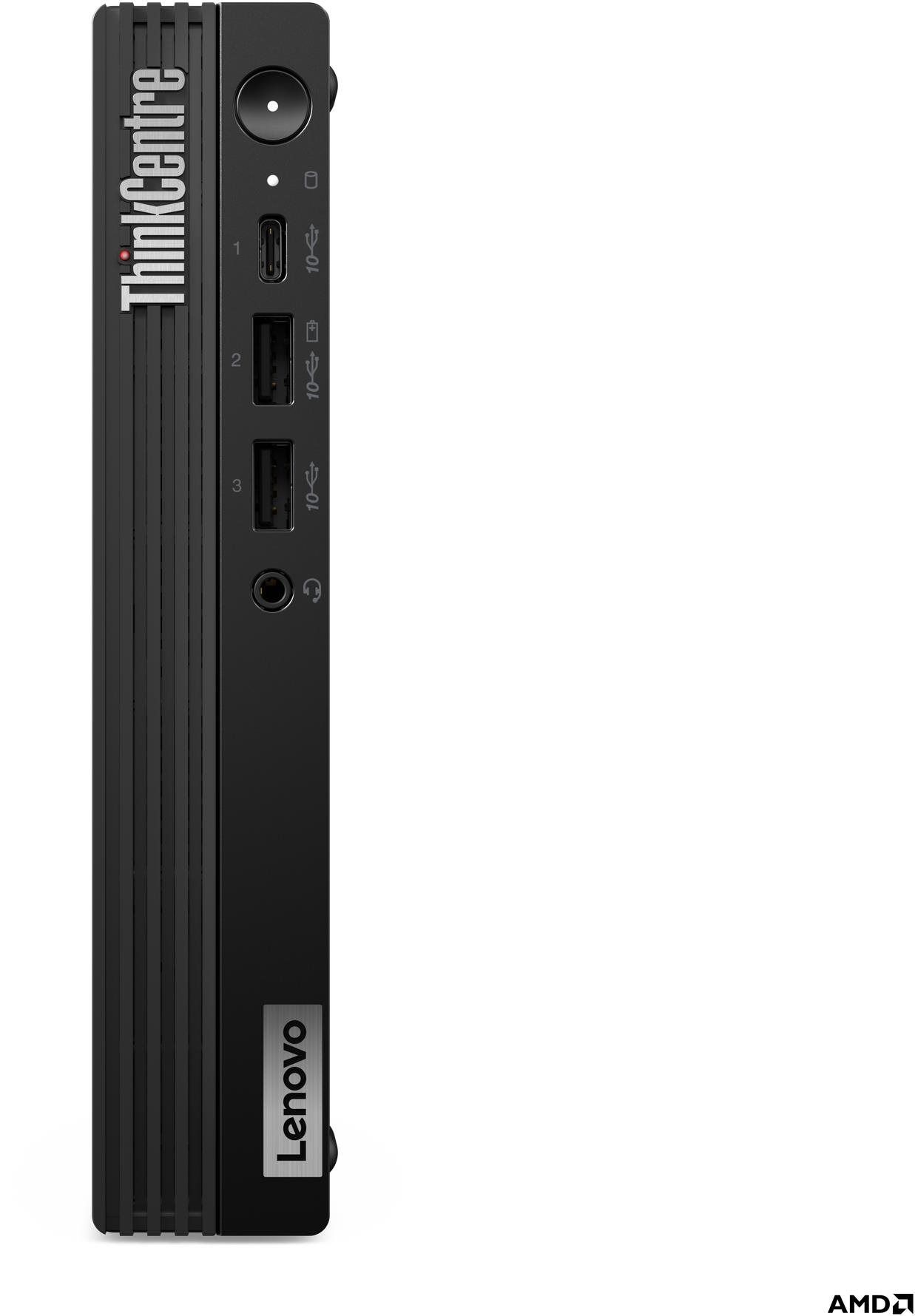 Lenovo ThinkCentre M75q Gen 5, AMD Ryzen™ 7 PRO 8700GE (3.65GHz, 16MB), W11P64 CZ/SK/EN, 16.0GB, 1x512GB SSD M.2 2280 PCIe Gen4 TLC Opal, AMD Radeon™ 780M, BT 5