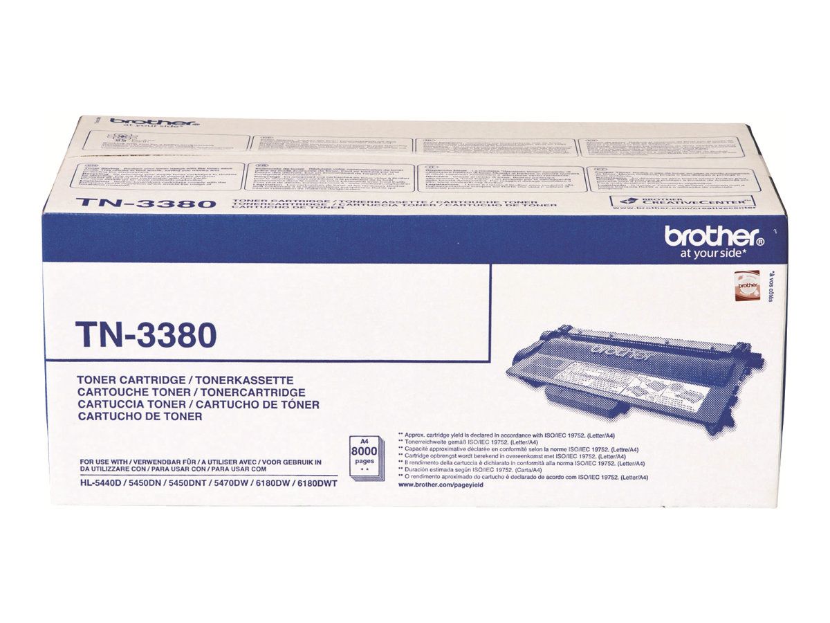 Cartus toner Brother TN3380 ,Negru ,8 000 pagini ,Original (TN3380)