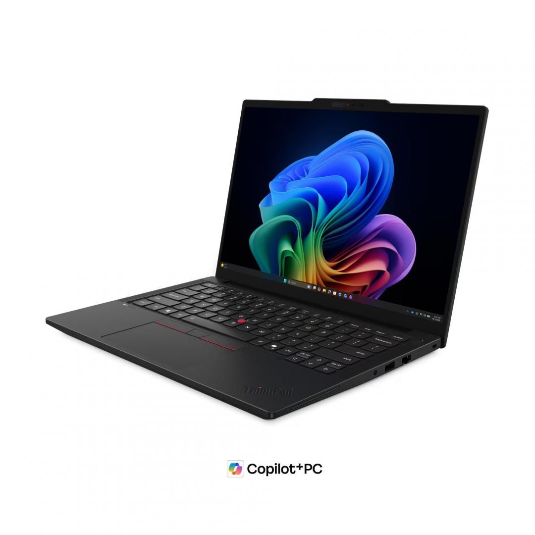 Laptop Lenovo ThinkPad T14 Gen 7 21WN00DWRI, 14 inch 1920 x 1200, Intel Core Ultra 7 365 (8 C / 8 T, N/A - 4.8 GHz, 12 MB Intel Smart Cache cache, N/A), 64 GB LPDDR5X, 1 TB SSD, Intel Intel Graphics, Free DOS, Tastatura English (EU), Black