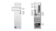 Desktop PC Lenovo IdeaCentre Tower 08IRH9 Mini Tower, Intel Corei7-13620H (10 C / 16 T, 2.4 GHz - 4.9 GHz, 24 MB Intel Smart Cache cache, 45 W), 8 GB DDR5, 512 GB Tip SSD: M.2 2280 PCIe 4.0x4 NVMe, Fara unitate optica, Intel Intel UHD Graphics Partajata, 180 W, Free DOS