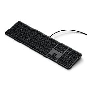Satechi Slim LX3 Wired Keyboard - US English - Space Black