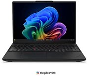 Laptop Lenovo ThinkPad T16 Gen 5 21WT000TPB, 16 inch 1920 x 1200, Intel Core ultra 5 325 (14 C / 14 T, 1.2 GHz - 4.5 GHz, 18 MB cache, 28 W), 32 GB LPDDR5x, 512 GB SSD, Intel Intel Arc Graphics, Windows 11 Pro, Tastatura English, Black