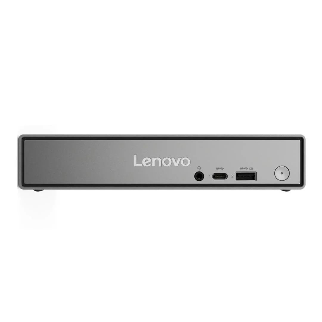 Desktop PC Lenovo ThinkCentre neo 50q Gen 6 Tiny (1L), Intel Core Ultra 7 256V (8 C / 8 T, Nespecificat - 4.8 GHz, 12 MB cache, Nespecificat), 16 GB LPDDR5x, 512 GB SSD, Fara unitate optica, Intel Arc Graphics Partajata, 65 W - adaptor extern, Windows 11 Pro