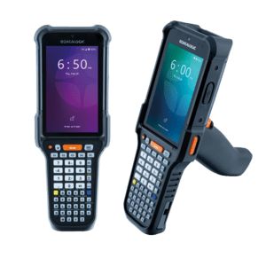 Datalogic Falcon X60, 4.3  display, Android 15, Qualcomm octa-core, 8GB RAM, 128GB storage, 2D Extra Long Range scan engine, 31-key Numeric, Wi-Fi 6E, pistol grip, ruggedized.
