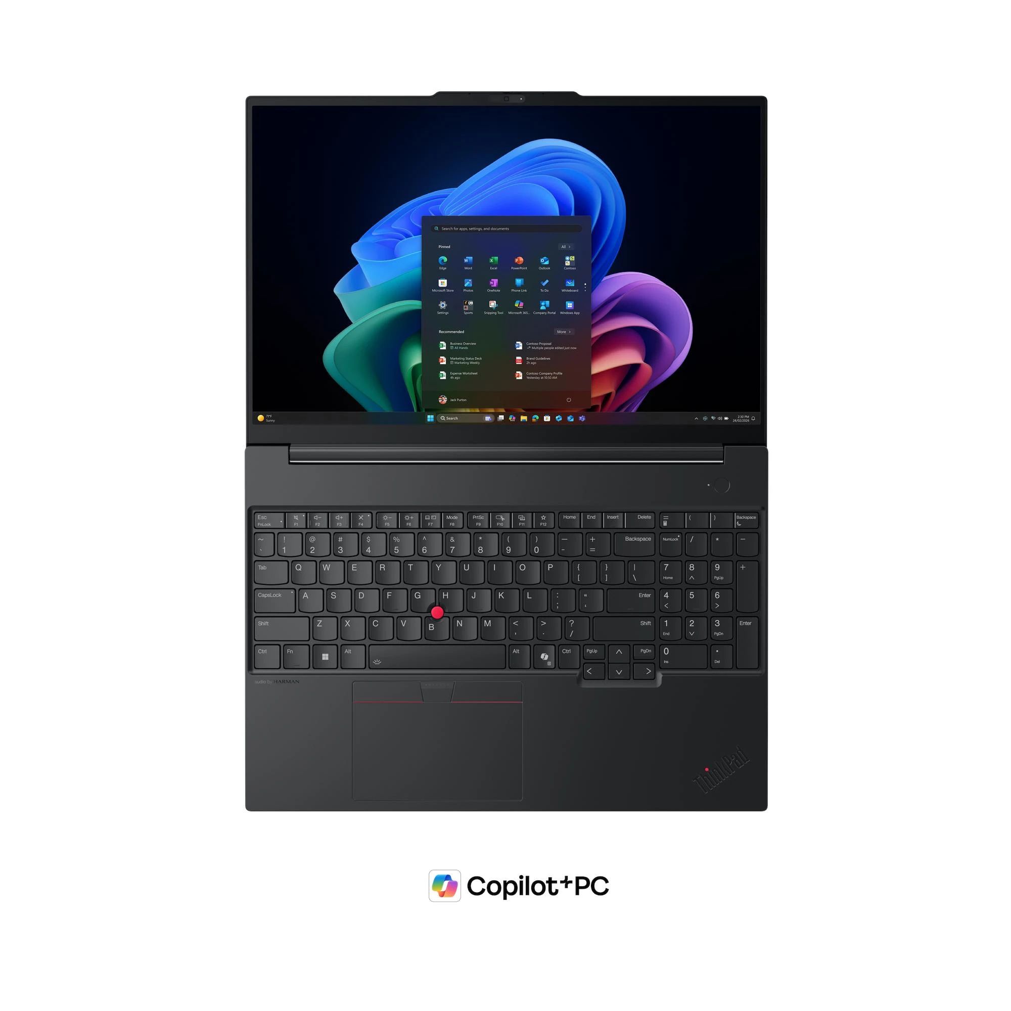 Laptop Lenovo ThinkPad E16 Gen 3 (Intel) 22AY0027RI, 16 inch 2560 x 1600, Intel Core ultra 7 256V (8 C / 8 T, N/A - 4.8 GHz, 12 MB Intel® Smart Cache cache, N/A), 16 GB LPDDR5x, 512 GB SSD, Intel 140V, Fara sistem de operare, Tastatura English (EU), Black