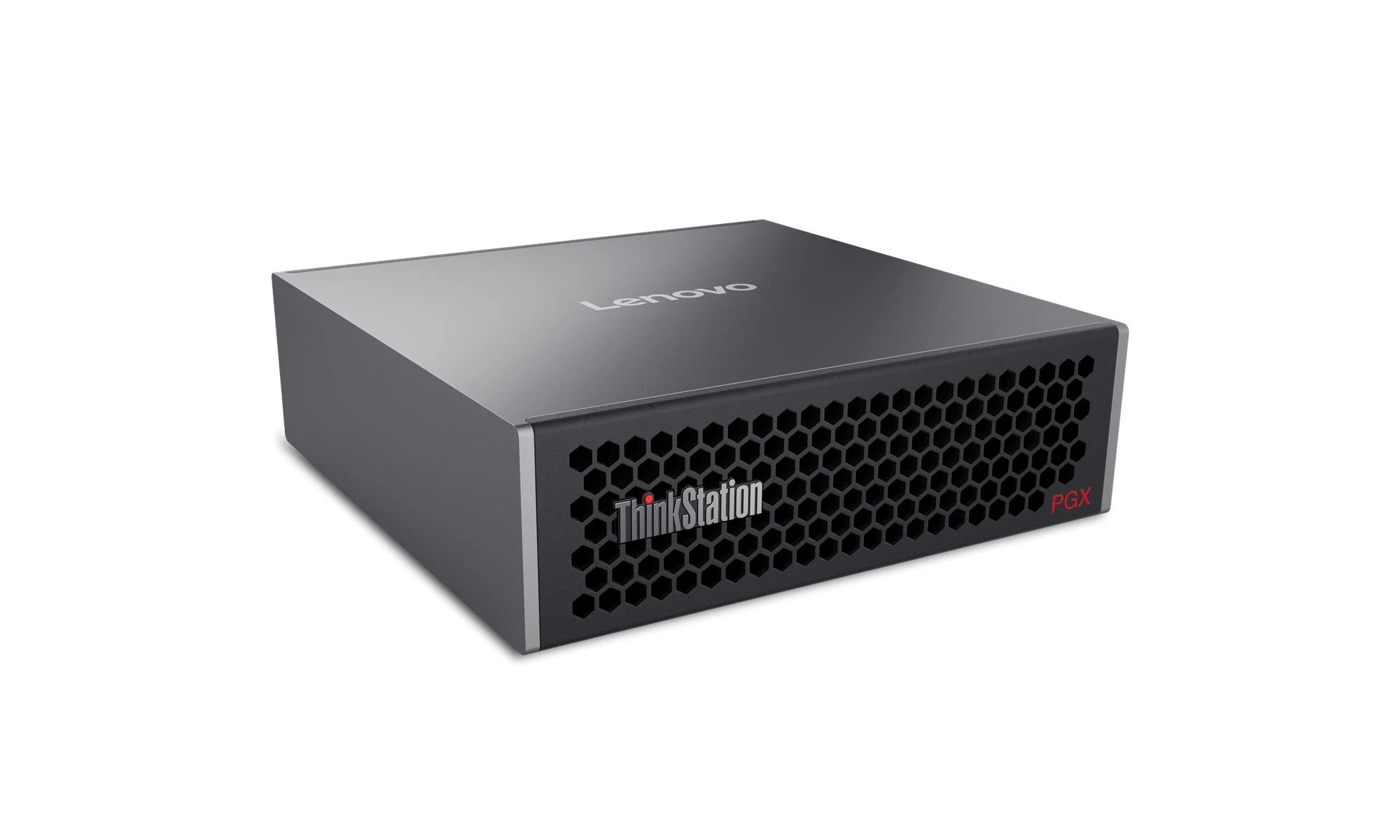 Desktop PC Lenovo ThinkStation PGX Mini PC, Intel GB10 (20 C / 20 T, Nespecificat - Nespecificat, Nespecificat cache, Nespecificat), 128 GB LPDDR5x, 1 TB Tip SSD: M.2 2280 PCIe 4.0x4 NVMe, Fara unitate optica integrata, NVIDIA Blackwell Partajata, Adaptor extern, nVidia DGX OS