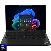 Laptop Lenovo ThinkPad X1 Carbon Gen 13 21V700EERI, 14 inch 2880 x 1800, Intel Core Ultra 7 255U (12 C / 14 T, 1.7 GHz - 4.8 GHz, 12 MB Intel Smart Cache cache, 15 W), 32 GB LPDDR5X, 1 TB SSD, Intel Arc Graphics 140V, Windows 11 Pro, Tastatura Romanian, Business Black