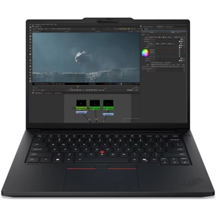 Laptop Lenovo ThinkPad P14s Gen 7 21XJ0010RI, 14.5 inch 3000 x 1876, Intel Core ultra 7 366H (16 C / 16 T, N/A - N/A, N/A cache, 28 W), 64 GB LPDDR5X, 1 TB SSD, Nvidia RTX PRO 1000, Windows 11 Pro, Tastatura Romanian, Business Black