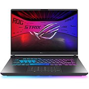 Laptop ASUS ROG Strix G16 G614PR-TS143, 16 inch 2560 x 1600, AMD ryzen 9 8940HX (16 C / 32 T, 2.4 GHz - 5.2 GHz, 80 MB cache, 55 W), 16 GB DDR5, 1 TB SSD, Nvidia GeForce RTX 5070 Ti, Fara sistem de operare, Tastatura US International, Eclipse Gray