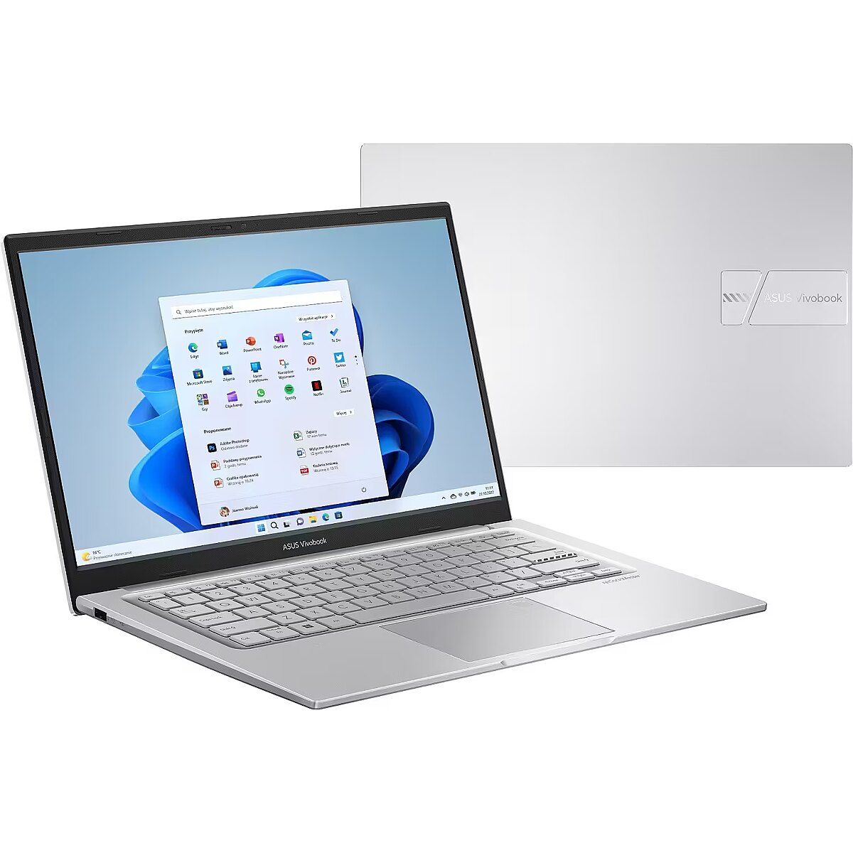Laptop ASUS Vivobook 15 X1504MA-BQ475N, 15.6 inch 1920 x 1080 pixeli, Intel Core 3 100U (6 C / 8 T, 1.2 GHz - 4.7 GHz, 10 MB cache, 15 W), 8 GB DDR5, 256 GB SSD, Intel Intel Graphics, No OS, Tastatura English, Cool Silver