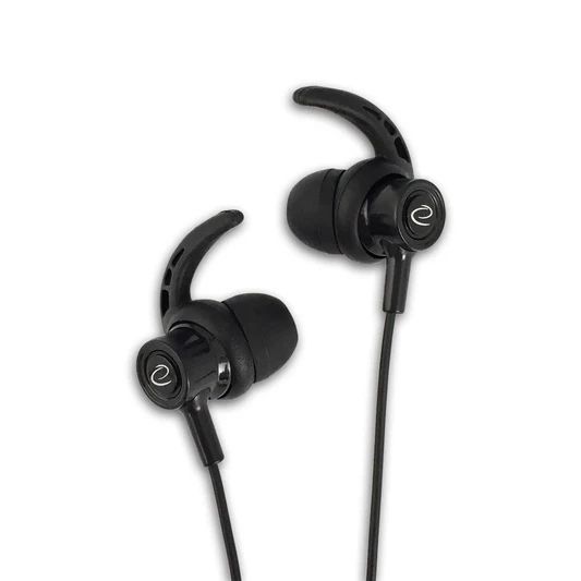 CASTI STEREO cu fir si microfon Esperanza, control volum, negru  EH199K