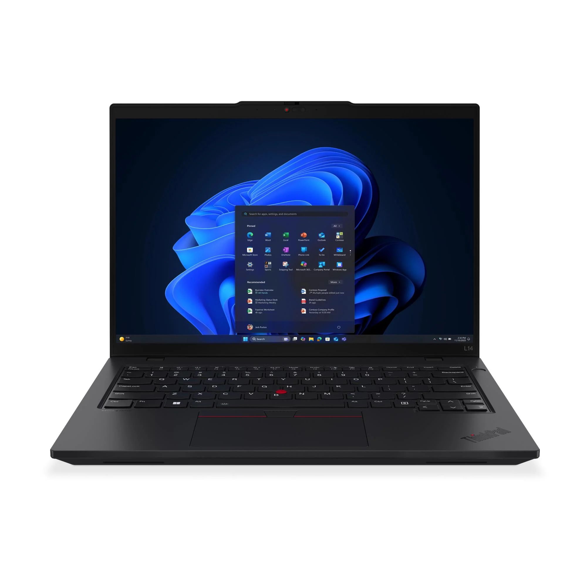 Laptop Lenovo ThinkPad L14 Gen 6 21S6005EGE, 14 inch 1920 x 1200, Intel Core Ultra 5 - 225U (12 C / 14 T, 1.7 GHz - 4.7 GHz, 12 MB cache, 15 W), 32 GB DDR5, 512 GB SSD, Intel Intel Graphics, Windows 11 Pro, Tastatura US International, Business Black