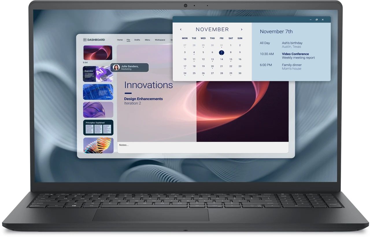 Laptop Dell Pro 15 Essential PV15250, 15.6 inch 1920 x 1080, Intel Core i5-1334U (10 C / 12 T, 3.4 GHz - 4.6 GHz, 12 MB cache, 55 W), 16 GB DDR5, 512 GB SSD, Intel Intel UHD Graphics, Ubuntu, Tastatura English International, Negru