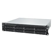 Server Synology RS1226+, Rack 2U, AMD Ryzen V1500B (4 C / 8 T, 2.20 GHz - Fara, 4 MB cache, 16 W), 4 GB DDR4 ECC, 8 x LFF + SFF, Fara, 250 W