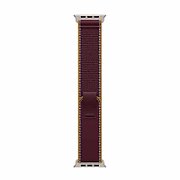 Curea pentru Apple Watch 49mm Burgundy Trail Loop - M/L - Natural Titanium Finish