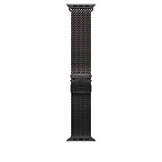 Apple Watch 49mm Milanese Loop: Black Titanium Milanese Loop - Medium