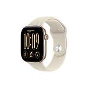 Apple Watch Series 12 GPS + Cellular 42mm Light Gold Aluminium Case with Sand Sport Band - M/L